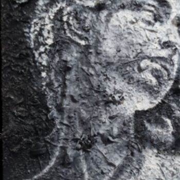 Painting titled "Antique" by Rebeb, Original Artwork, Airbrush Mounted on Aluminium