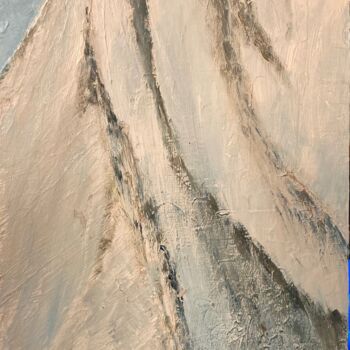 Painting titled "Montagnes" by Petrusnp (Pierre Trarieux), Original Artwork, Acrylic Mounted on Cardboard
