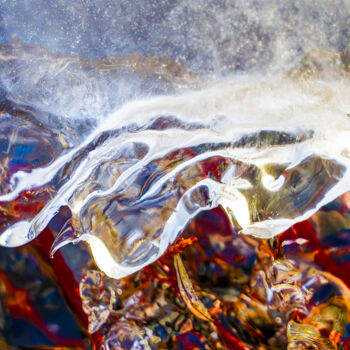 Photography titled "GLACE FLOTTANTE" by Bruno Proietti, Original Artwork, Digital Photography Mounted on Aluminium