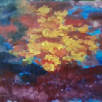 Painting titled "Abstract artwork" by Krishna Art Gallery, Original Artwork, Oil