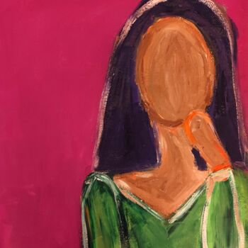 「Contemplating futur…」というタイトルの絵画 Natalya Mougenotによって, オリジナルのアートワーク, アクリル
