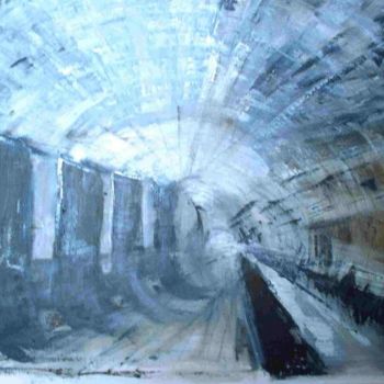 Peinture intitulée "Metal" par Nathalie Torrents, Œuvre d'art originale