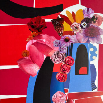 Collages intitulée "Composition 2" par Suzanne Bolze, Œuvre d'art originale, Collages