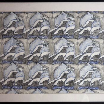 Drawing titled "The Magnificent Spl…" by Jaspreet Kaur, Original Artwork, Pencil