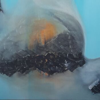 Peinture intitulée "Brume" par Lys B., Œuvre d'art originale, Acrylique Monté sur Châssis en bois