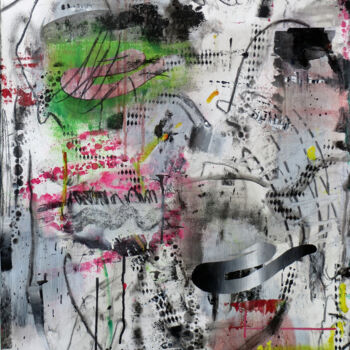 Drawing titled "Spooky Action at a…" by Sebastian Alsfeld, Original Artwork, Acrylic