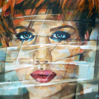 제목이 "K. PORTRAIT"인 미술작품 Aleksandr Ilichev로, 원작, 아크릴