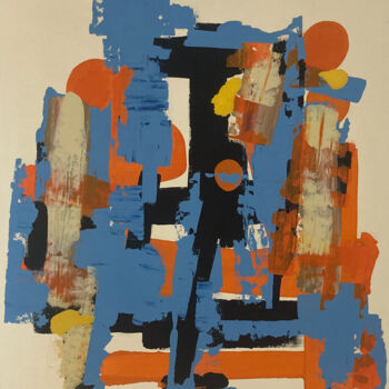 Peinture intitulée "Cosmogonia - 2" par Julien Jubault, Œuvre d'art originale, Acrylique Monté sur Châssis en bois