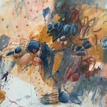 Painting titled "THAT'S LIFE.2" by Francine Scrignac, Original Artwork, Acrylic Mounted on Wood Stretcher frame