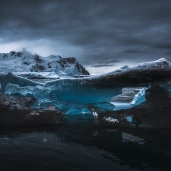 Fotografia intitolato "The Blue Heart unde…" da Nicolas Tolstoï, Opera d'arte originale, Fotografia digitale