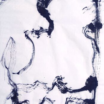 图画 标题为“Dry branch above th…” 由Alfred Freddy Krupa, 原创艺术品, 墨