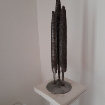 Sculpture intitulée "LES TROIS CYPRES DE…" par Gerard Lami, Œuvre d'art originale, Métaux
