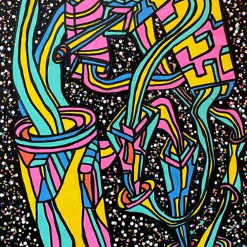 Tekening getiteld "It's snowing in spa…" door Christophe Verger-Lecocq, Origineel Kunstwerk, Marker