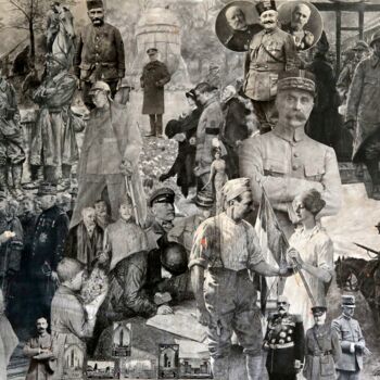 Collages getiteld "Collage " Première…" door Artkdr, Origineel Kunstwerk, Collages