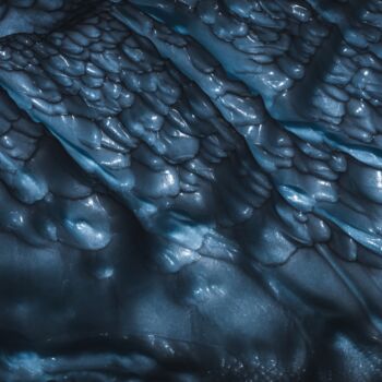 Photographie intitulée "Black Ice... Blue H…" par Nicolas Tolstoï, Œuvre d'art originale, Photographie numérique