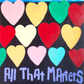 「All That Matters」というタイトルの絵画 Tommy Lennartssonによって, オリジナルのアートワーク, アクリル ウッドストレッチャーフレームにマウント
