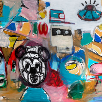 Painting titled "Hey! I´m back" by Tommy Lennartsson, Original Artwork, Acrylic