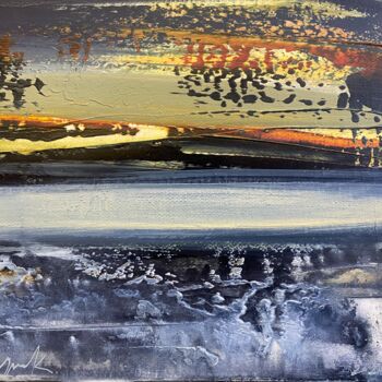 Schilderij getiteld "Constant movement." door Katsiaryna Sumarava, Origineel Kunstwerk, Olie Gemonteerd op Frame voor houten…