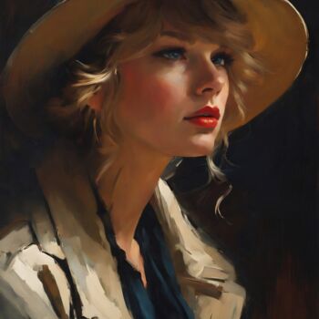 Digital Arts με τίτλο "Portrait of Taylor…" από Mankdhani, Αυθεντικά έργα τέχνης, Εικόνα που δημιουργήθηκε με AI