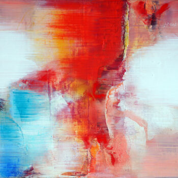 Painting titled "-abstract........" by Konstantin Grabowski, Original Artwork, Oil Mounted on Wood Stretcher frame