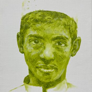 Painting titled "Série : Portrait de…" by Wen Ming Tao, Original Artwork, Oil