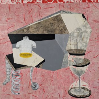 Collages getiteld "Suspension" door Chiara Criniti, Origineel Kunstwerk, Acryl
