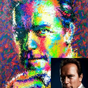 Peinture intitulée "(example) portrait…" par Anatolii Rabkov, Œuvre d'art originale, Acrylique Monté sur Châssis en bois