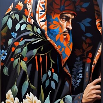 Pintura titulada "Encounter with a Fo…" por Leila Khamchieva, Obra de arte original, Acrílico Montado en Bastidor de camilla…