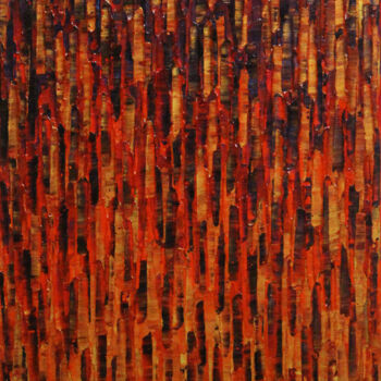 Painting titled "Matrice brasillante" by Jonathan Pradillon, Original Artwork, Acrylic Mounted on Wood Stretcher frame