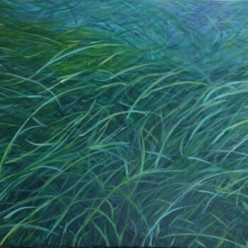 Peinture intitulée "Vallée de posidonies" par María Fernanda Gauthier, Œuvre d'art originale, Acrylique