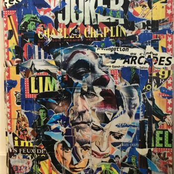Collages intitulée ""Augustes"" par Yam Warpaint, Œuvre d'art originale, Collages Monté sur Châssis en bois