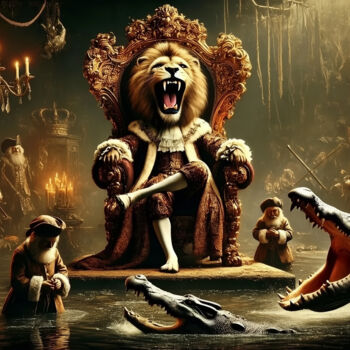 Digital Arts titled "The Shrouded Throne…" by Alberto Capitani, Original Artwork, AI generated image