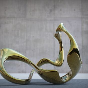 Sculpture titled "Ebb and Flow#5（Larg…" by Daniel Kei Wo, Original Artwork, Stainless Steel