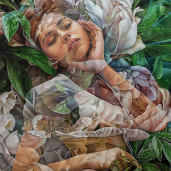 绘画 标题为“Blooming beauty” 由Vasyl Luchkiv, 原创艺术品, 油