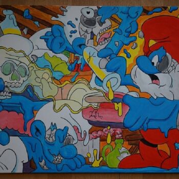 Peinture intitulée "bl - peinture - la…" par Bl-Peinture, Œuvre d'art originale, Acrylique