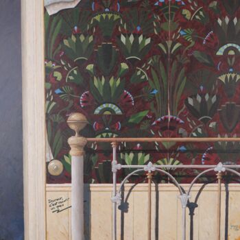 Painting titled ""dormir"" by Jean-Marie Gregoire, Original Artwork, Acrylic