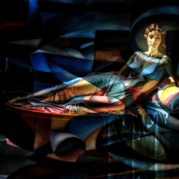 Arts numériques intitulée "NOCTURNAL (58CM X 4…" par Nictsi Khamira, Œuvre d'art originale, Peinture numérique