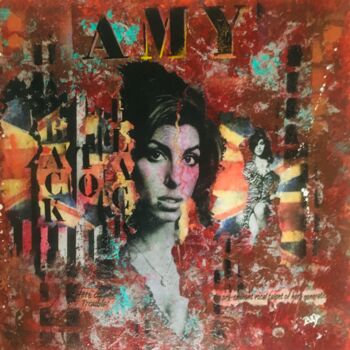 Collages titled "AMY" by Bad, Original Artwork, Collages