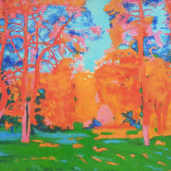 Painting titled "Без назания" by Sergej Sviduk, Original Artwork, Oil Mounted on Wood Stretcher frame