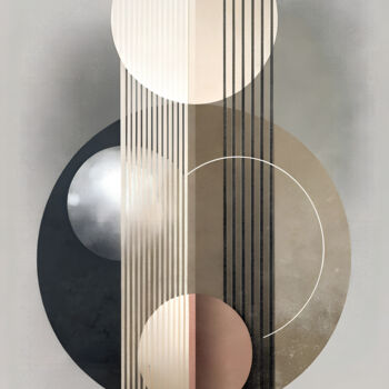 Digital Arts με τίτλο "Intersecting Rhythms" από Miguel Bruzual, Αυθεντικά έργα τέχνης, Ψηφιακή ζωγραφική