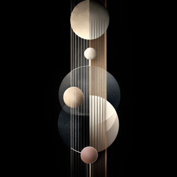 Digital Arts με τίτλο "Echoes of Infinity" από Miguel Bruzual, Αυθεντικά έργα τέχνης, Ψηφιακή ζωγραφική