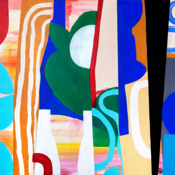 제목이 "Cobolt Shapes"인 미술작품 Tommy Lennartsson로, 원작, 아크릴