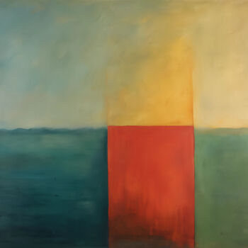 Digital Arts titled "Chromatic Balance" by Miguel Bruzual, Original Artwork, Digital Painting
