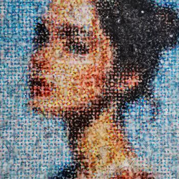 Collages getiteld "Not your doll - 27…" door Alessio Mazzarulli, Origineel Kunstwerk, Acryl