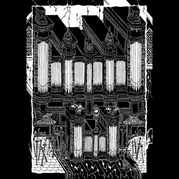 图画 标题为“Orgue” 由Arthur Kurylak, 原创艺术品, 铅笔