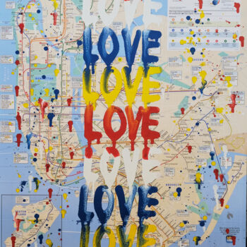 Peinture intitulée "Graffiti x Love" par Tømføx, Œuvre d'art originale, Acrylique