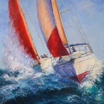 Pintura titulada "Thrilling essence o…" por Tania Kyriakidou, Obra de arte original, Oleo Montado en Bastidor de camilla de…