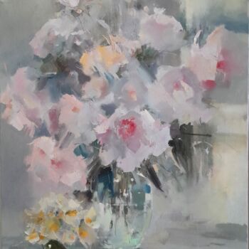 Painting titled "simple conversation" by Tatyana Barinova, Original Artwork, Oil