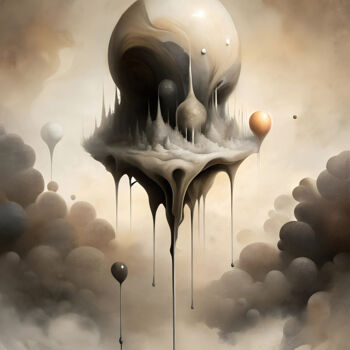Digital Arts titled "Waxy World" by Miguel Bruzual, Original Artwork, Digital Painting
