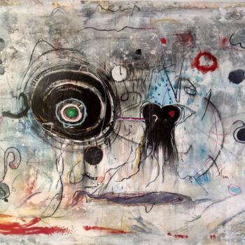 Peinture intitulée "THEY" par Karel Stoop, Œuvre d'art originale, Huile